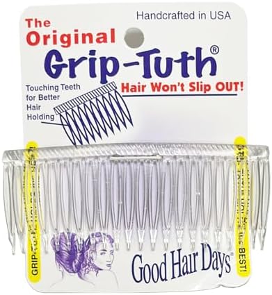 Close up of Good Hair Days Grip Tuth patented teeth mechanism