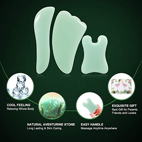 Different shapes of Airogym stone tools for lymphatic drainage and physical therapy.