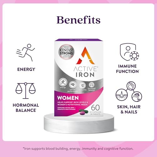 Authentic USA imported Active Iron gentle stomach formula supplement contents