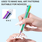 Honey Joy nail art dotting tool stainless steel tips