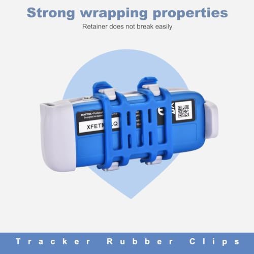Top view of Sgeoypil 4 pack GPS tracker accessories