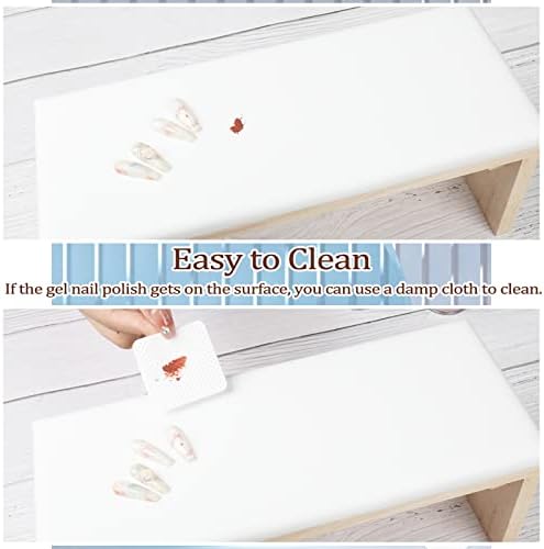 Angnya nail arm rest showing space for UV nail lamp