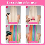 Close up of hair chalk comb applicator for easy styling