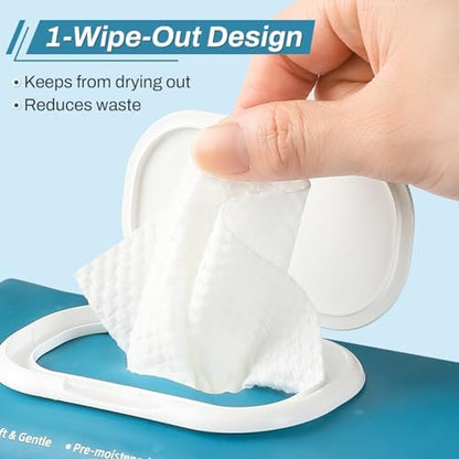 Alcohol free adult bathing wipes with vitamin e and aloe vera extract
