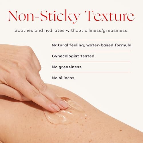Silicone free and fragrance free vaginal hydrator for daily external use.