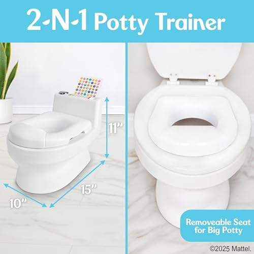 Child using Fisher-Price potty training chart
