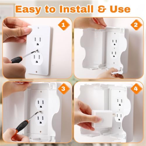 Side profile of large capacity wall receptacle cover box