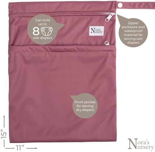 Side view of Nora's Nursery cloth diaper cover on baby