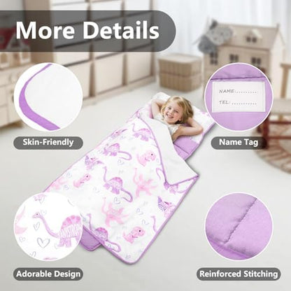 Side angle view of the Primlect all in one travel mat demonstrating the thickness of the cushioned base.