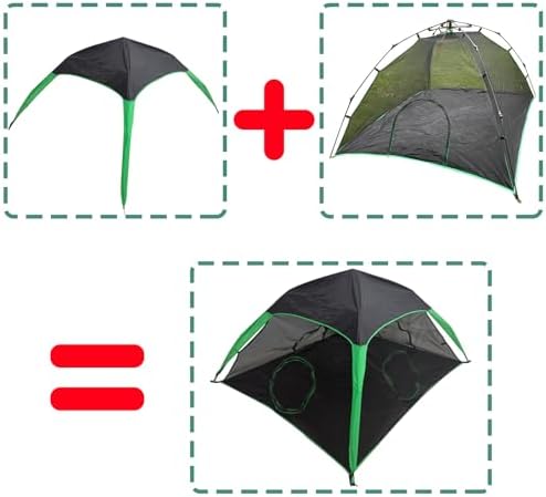 Polyester weather resistant canopy accessory for portable catio pet playpens close up view