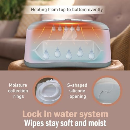 Gogo Pure baby wipe warmer with easy press on off switch
