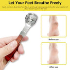 High grade polished stainless steel pedicure razor for cracked heels.