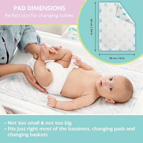 Vesta Baby Disposable Changing Pads unfolded mat view