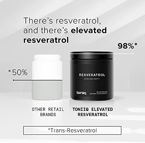 Toniiq supplement bottle side profile and purity details