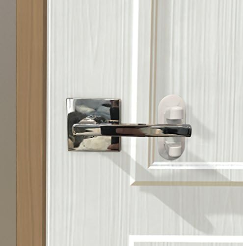 Close up of Tuut door lever lock button mechanism