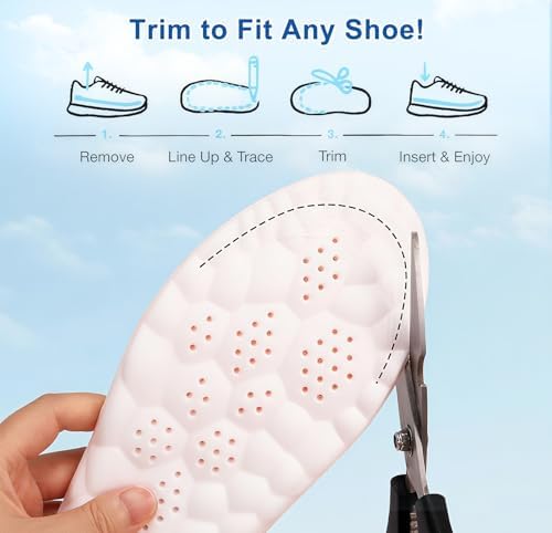 Side profile of the orange memory foam boot insoles highlighting the arch support thickness.