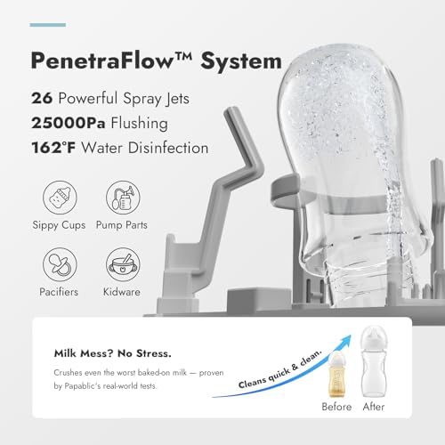 Papablic bottle sanitizer and dryer unit on a kitchen countertop