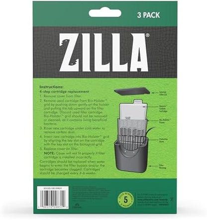Dual sided mechanical and chemical filtration cartridge for terrariums