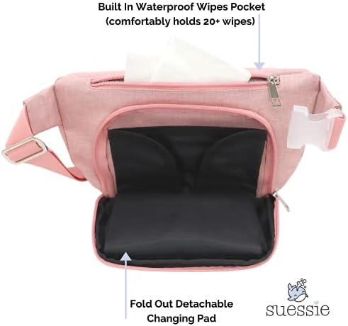 Suessie fanny pack with baby changing pad extended