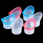 Silicone eye bath kit for dry eye relief with storage case