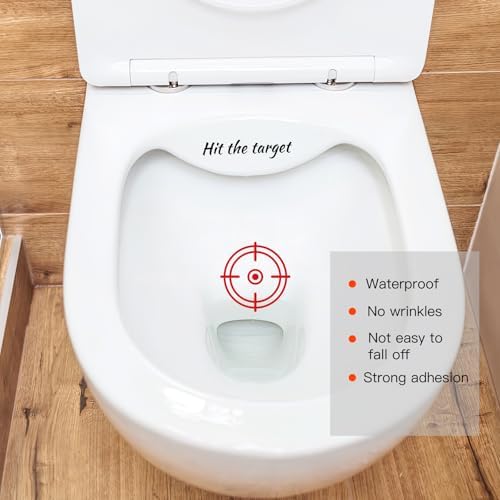 Child friendly bullseye potty training aid for bathrooms