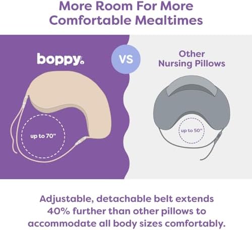 Boppy nursing pillow Cream Retro Squiggles pattern detail shot