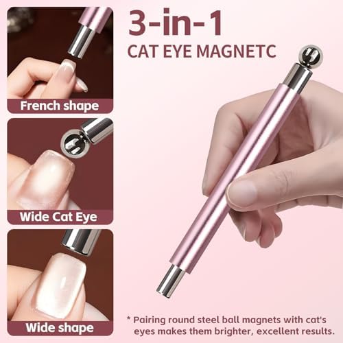 Magnetic pen tool for creating cat eye gel polish designs