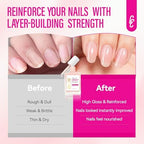 Chuchu nail repair polish back label with application instructions