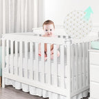 Homestic 4 piece white crib rail guard set for nursery
