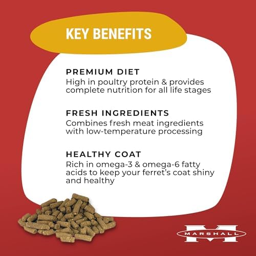 Marshall complete nutrition ferret diet pellet texture