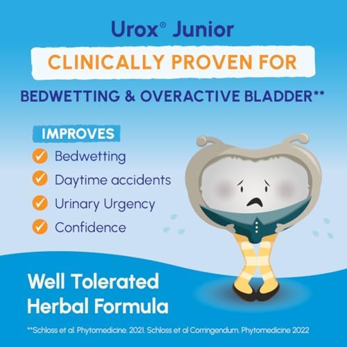 Authentic imported UROX Junior natural bladder control capsule container for kids day and night support