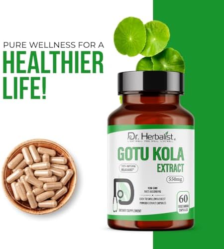 Premium quality USA imported Gotu Kola capsules for focus and circulation