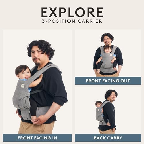 Back view of Tula Explore carrier with parent