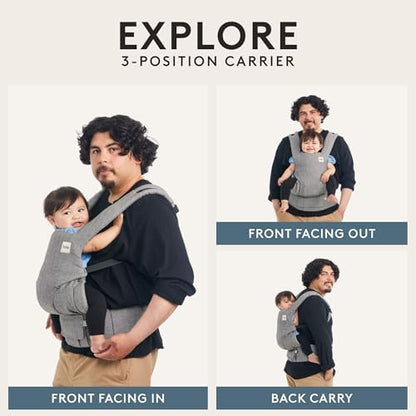 Back view of Tula Explore carrier with parent