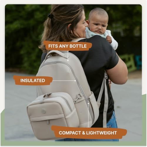 Parker Baby Drift insulated bottle bag open showing interior