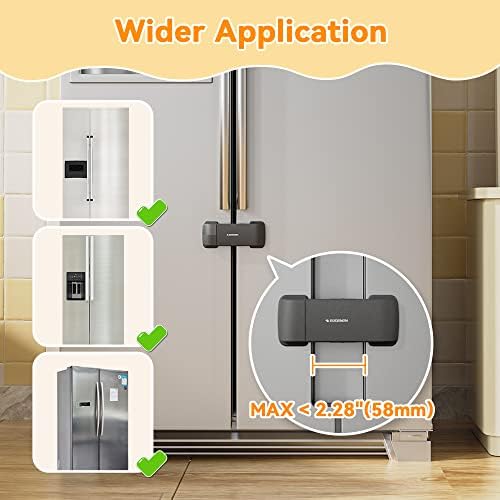 Eudemon child proof lock applied to kitchen cabinet