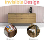 Inaya child safety cabinet locks showing adhesive backing