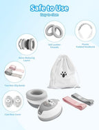 Detailed view of padded ear cups on Onitoon baby muffs