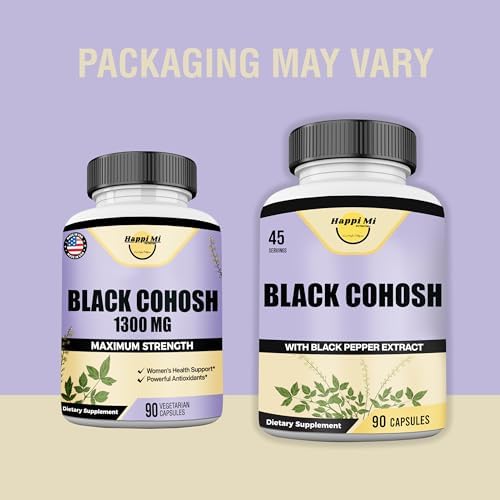 Happi Mi Nutrition organic black cohosh supplement label detail