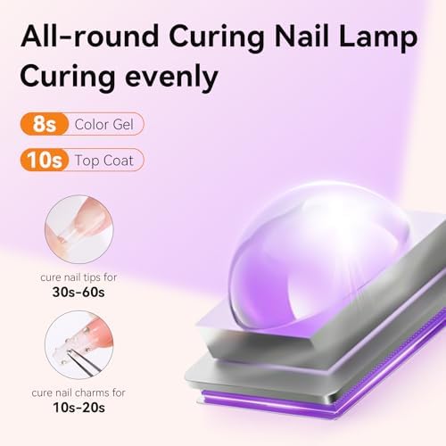 Rose gold gel nail dryer accessories and packaging