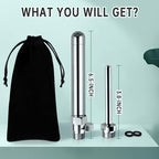Durable metal construction components of the V-Frankness hygiene kit.