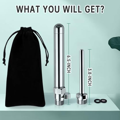 Durable metal construction components of the V-Frankness hygiene kit.