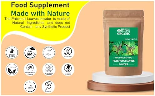 Earthy aromatic patchouli powder for homemade soap making
