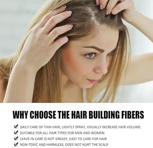 Before and after visual demonstration of dark brown root coverage powder on thinning hair