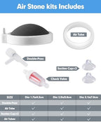 BLOTFISH premium fish tank bubbler accessories kit including the t-shaped connector and regulation valves.
