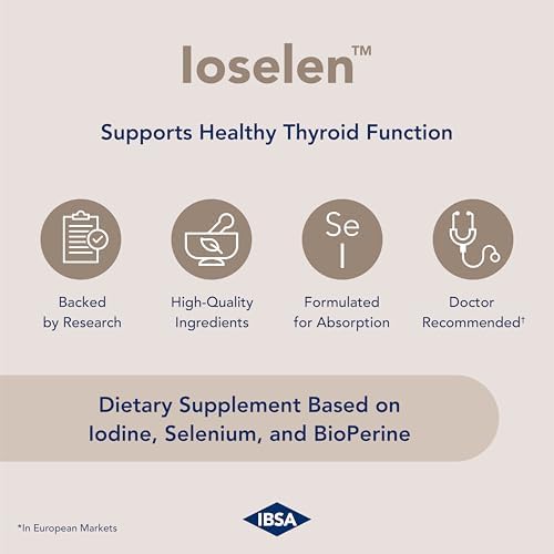 Ibsa thyroid support softgels premium dietary formula for metabolic health