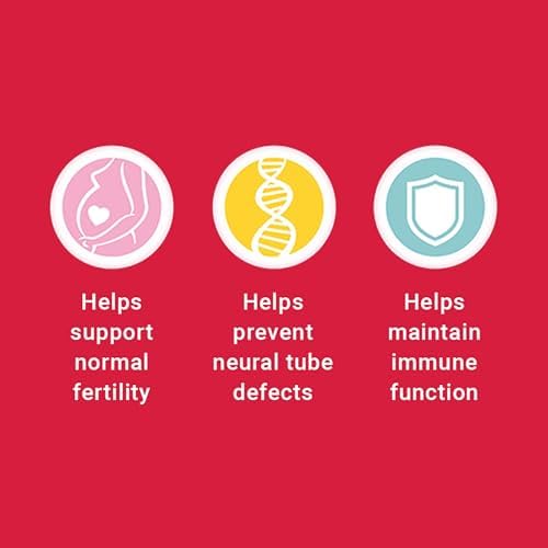 Close up of Nestle Materna prenatal box health highlights