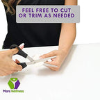 Trimmable wide U shaped callus protectors for custom footwear fit