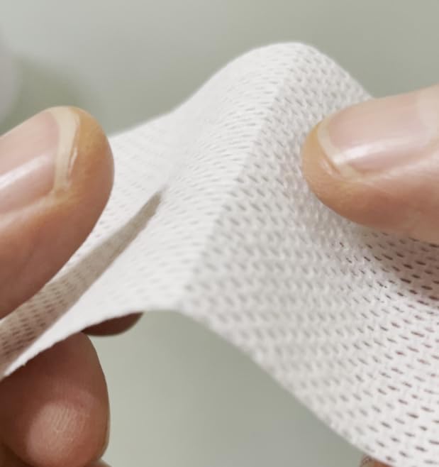 Areza Medical Fabripore adhesive tape showing the easy tear perforated design feature