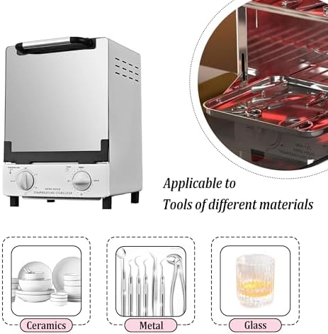 Lifancy salon tool sterilizer with tempered glass door open